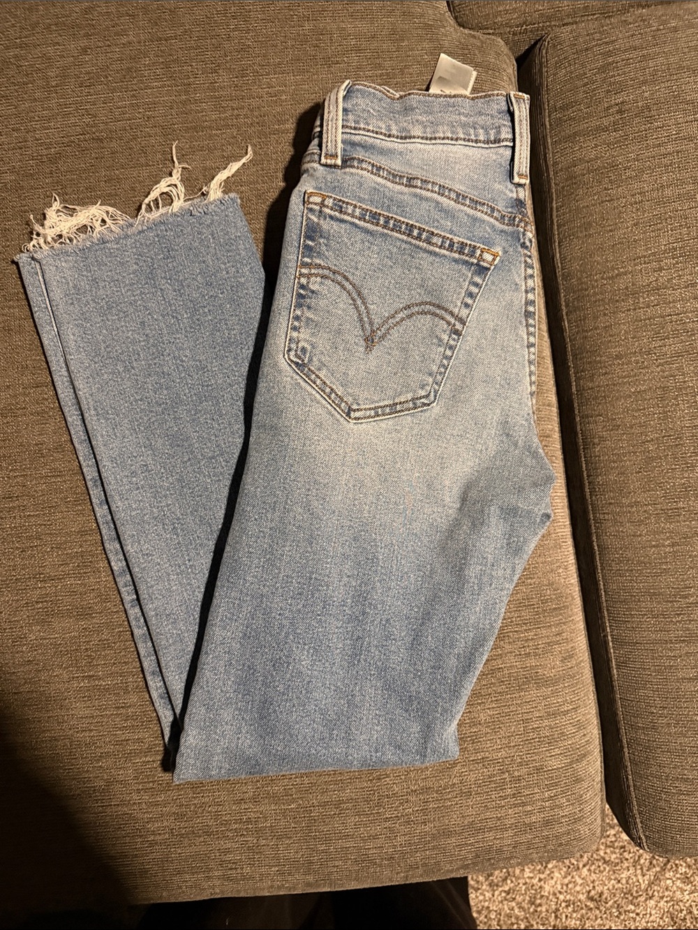 Wedgie straight legged Levis